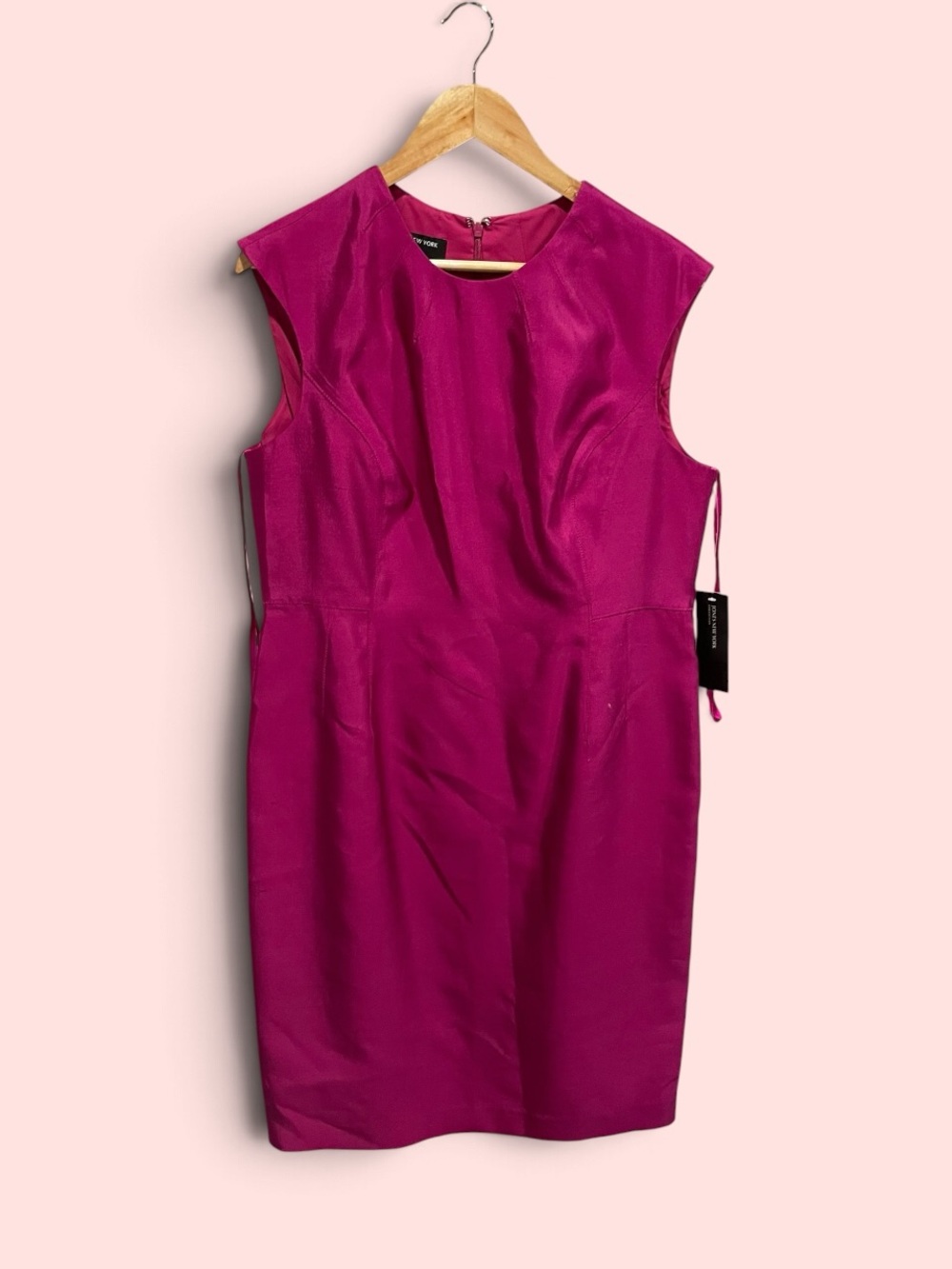 Cute 90s NWT Jones New York silk blend sheath dress work office classic midi
